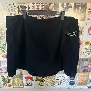 Cider 2X Jean Skort. With little buckle on side. Worn handful of times.